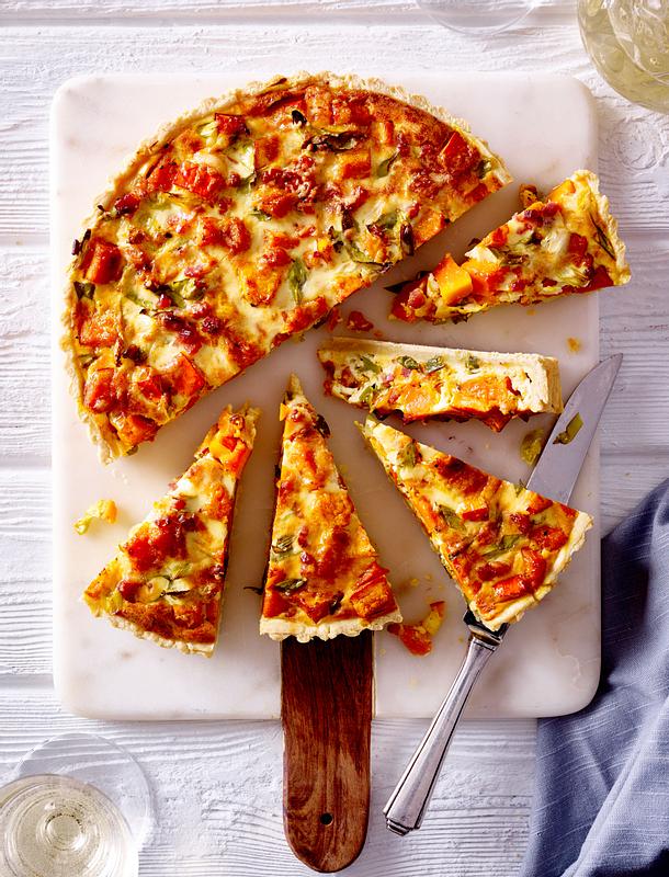 Kürbis Quiche Rezept LECKER