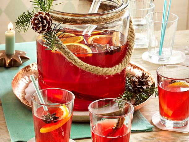 Alkoholfreier Cranberry-Punsch Rezept | LECKER