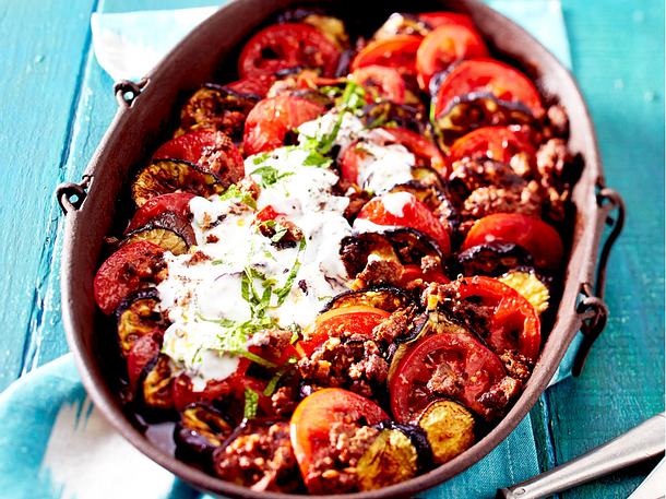 Auberginen-Tomaten-Auflauf mit Beefhack-F8622001 Auberginen-Tomaten-Auflauf mit Beefhack-F8622001