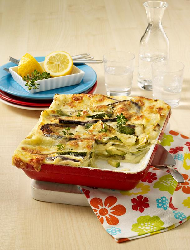Auberginen-Zucchini-Lasagne Rezept | LECKER