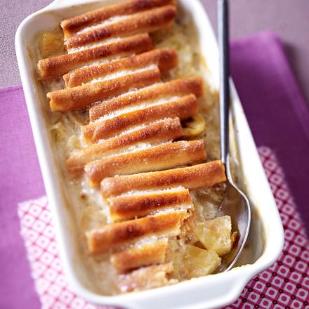 Bananen-Ananas-Gratin mit Kokosmilch Rezept Bananen-Ananas-Gratin mit Kokosmilch Rezept