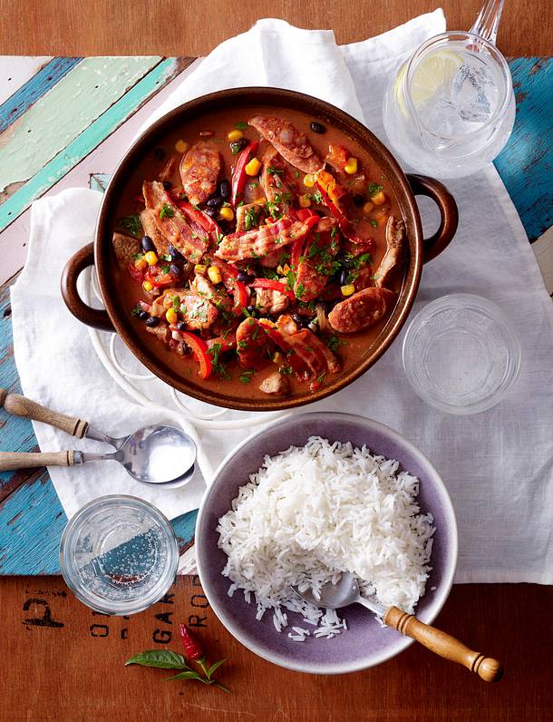 Brasilianischer Pfeffertopf mit schwarzen Bohnen Rezept | LECKER