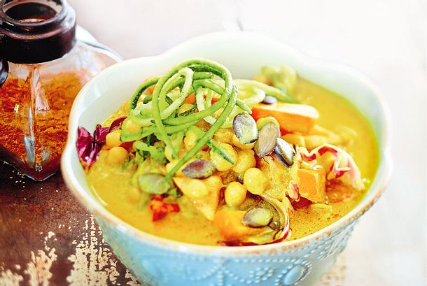Feines Kürbiscurry in Kokosmilch Rezept Feines Kürbiscurry in Kokosmilch Rezept