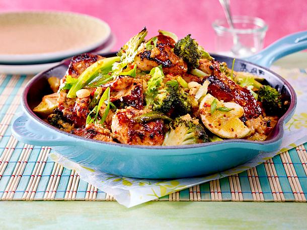 Fix-wie-nix-Pfanne mit Pute Rezept Fix-wie-nix-Pfanne mit Pute Rezept