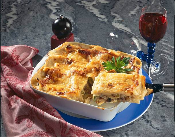 Gemüse-Pilz-Lasagne Rezept | LECKER