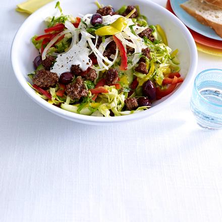 Griechischer Krautsalat mit Gyroshack Rezept Griechischer Krautsalat mit Gyroshack Rezept