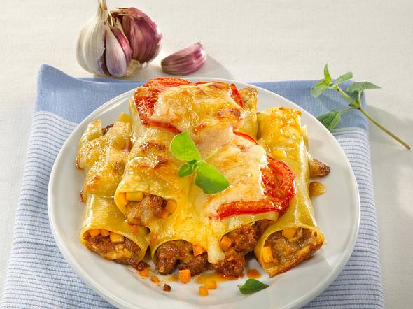 Cannelloni K Stlich Gef Llte Pasta R Llchen Lecker