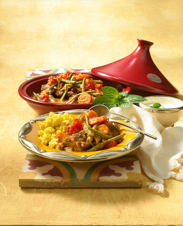 Marokkanische Tajine mit Couscous Rezept | LECKER
