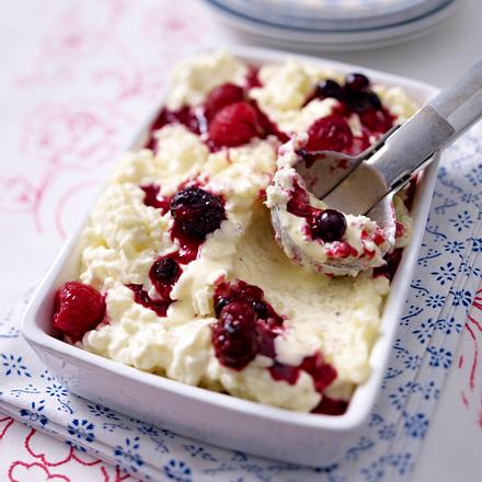Milchreis-rote-Grütze-Eis Rezept Milchreis-rote-Grütze-Eis Rezept
