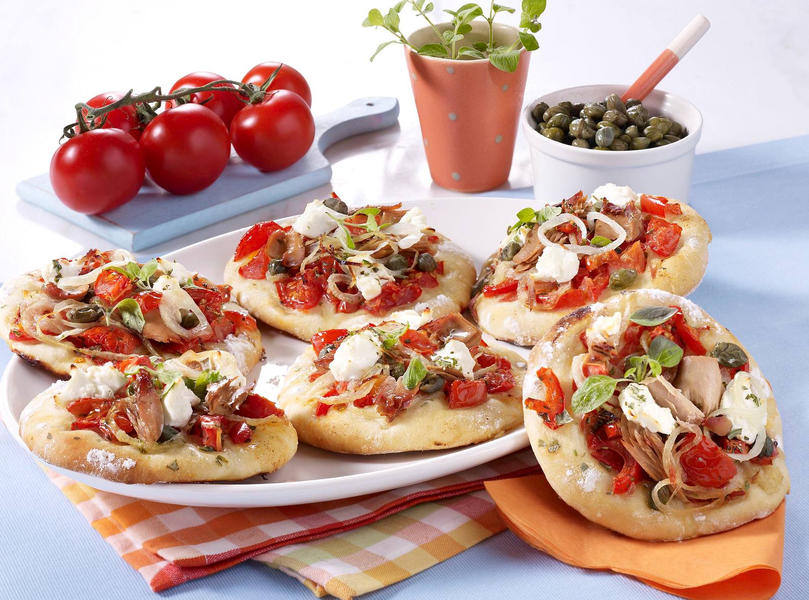 Mini Pizzen Mit Thunfisch Rezept Lecker