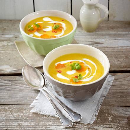 Möhren-Süßkartoffel-Suppe Rezept Möhren-Süßkartoffel-Suppe Rezept