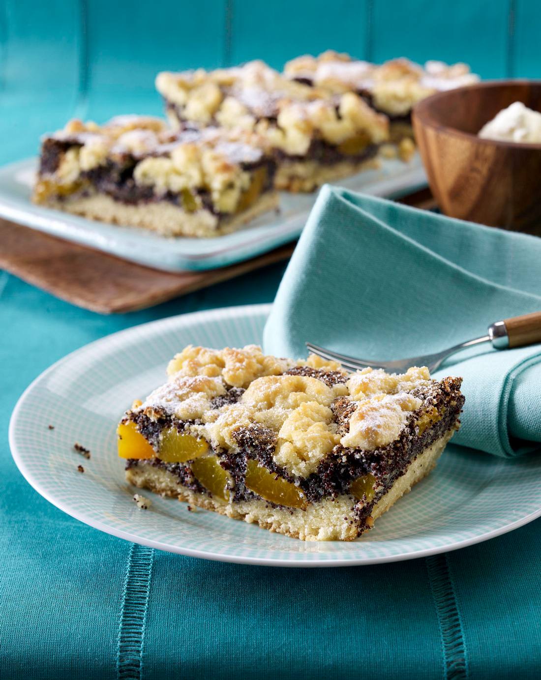 Mohn Streuselkuchen Mit Aprikosen Rezept Lecker