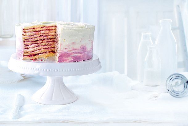 Ombre-Milchmädchen-Torte Rezept Ombre-Milchmädchen-Torte Rezept