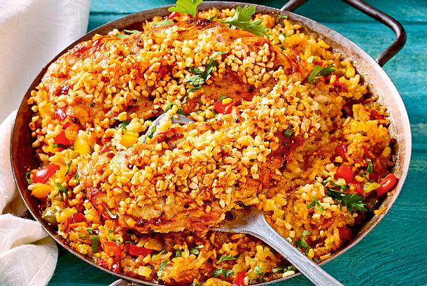 Paella-Schnitzel Rezept Paella-Schnitzel Rezept
