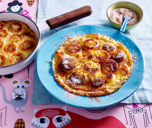 Pfannkuchen mit Bananen Rezept Pfannkuchen mit Bananen Rezept