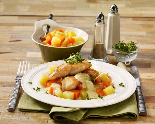 Rotbarsch zu Bouillongemüse Rezept Rotbarsch zu Bouillongemüse Rezept