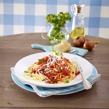 Spaghetti mit Tomatensoße Rezept Spaghetti mit Tomatensoße Rezept