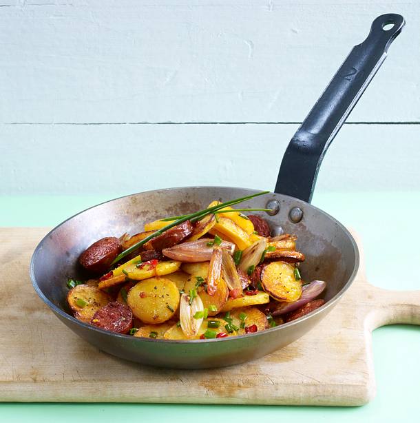 Spanische Kartoffelpfanne mit Chorizo Rezept | LECKER