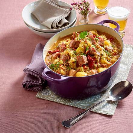 Szegediner Kasseler-Gulasch Rezept Szegediner Kasseler-Gulasch Rezept