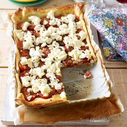 Tomaten-Ziegenkäse-Tarte Rezept Tomaten-Ziegenkäse-Tarte Rezept