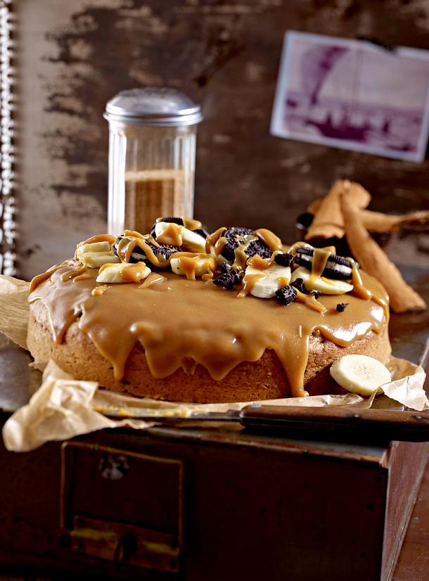 Zimtiges Keks-Bananen-Brot mit Erdnussbutter-Glasur Rezept | LECKER