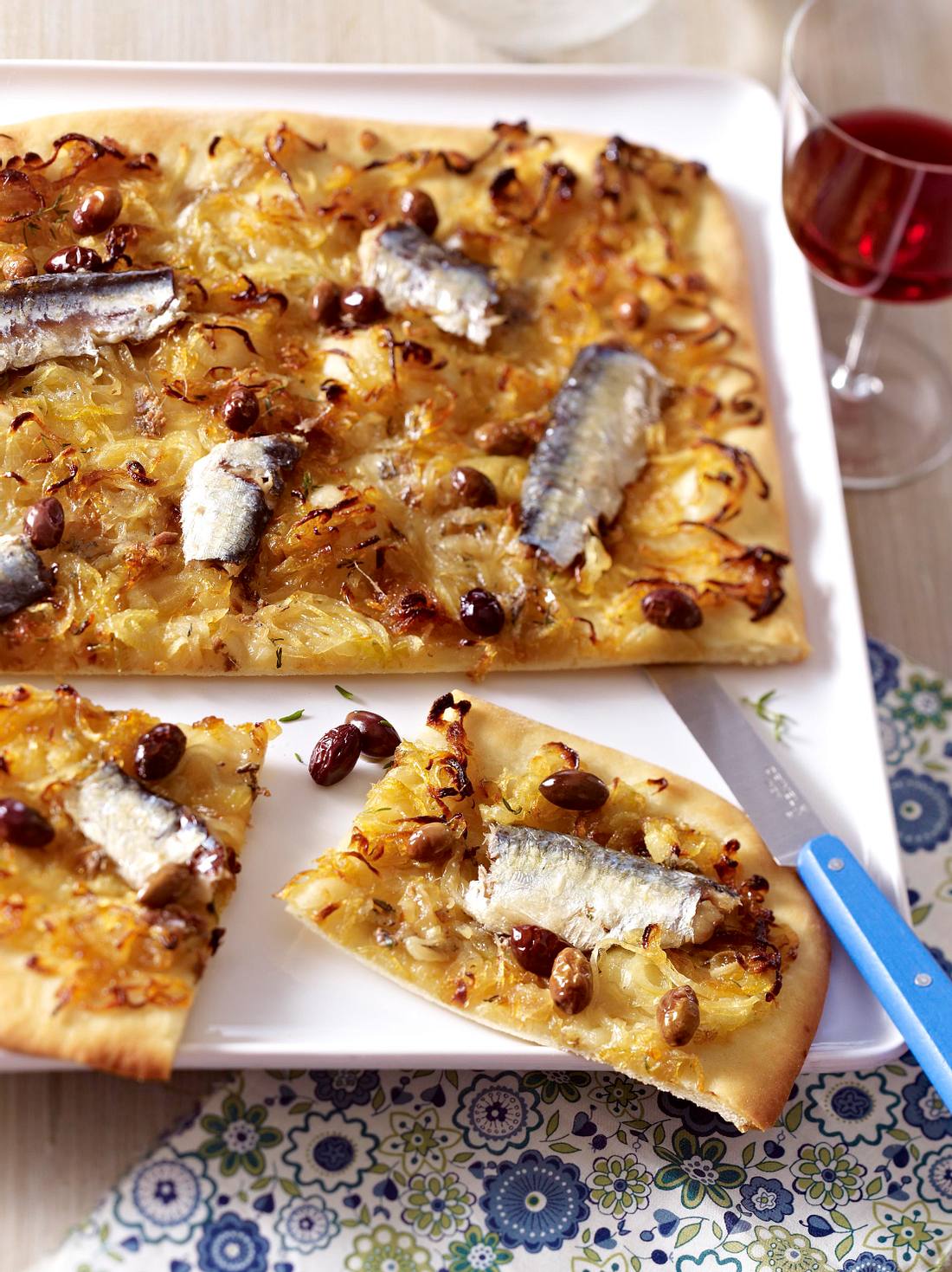 Zwiebelpizza Mit Sardinen Rezept LECKER