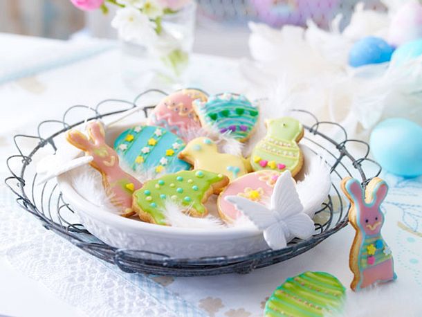 Bunte Murbeteigkekse Mit Ostermotiven Rezept Lecker