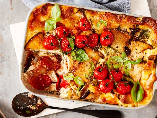 Vegetarische Pilz Lasagne Rezept Lecker 