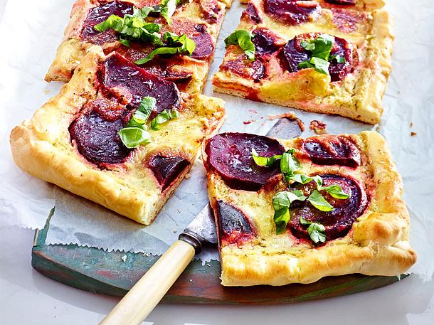 Rote Bete Pizza Mit Pestocreme Rezept Lecker