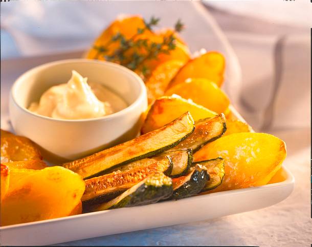 Gebackenes Gemuse Mit Aioli Rezept Lecker 