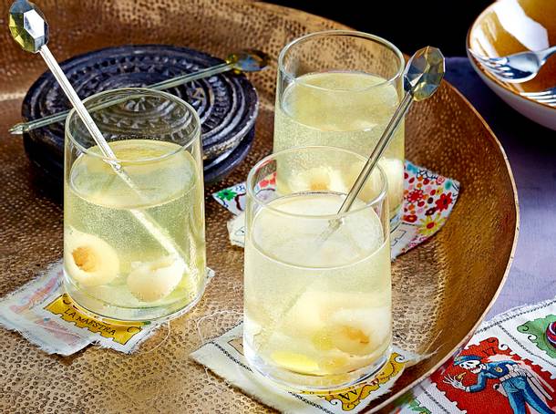 Litschi Sekt Rezept Lecker