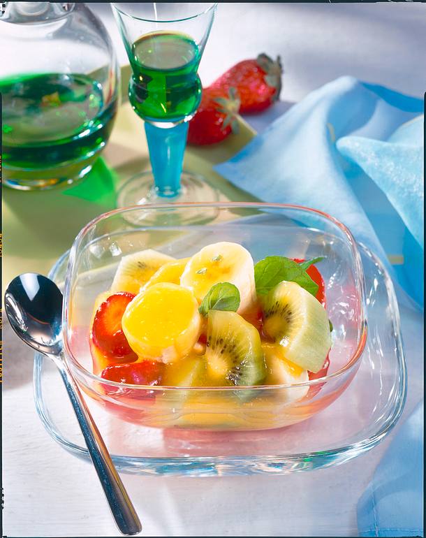 Obstsalat Mit Mangososse Rezept Lecker