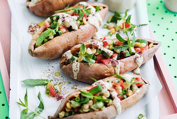 Best Batate Ever Mit Kichererbsen Taboule Rezept Lecker