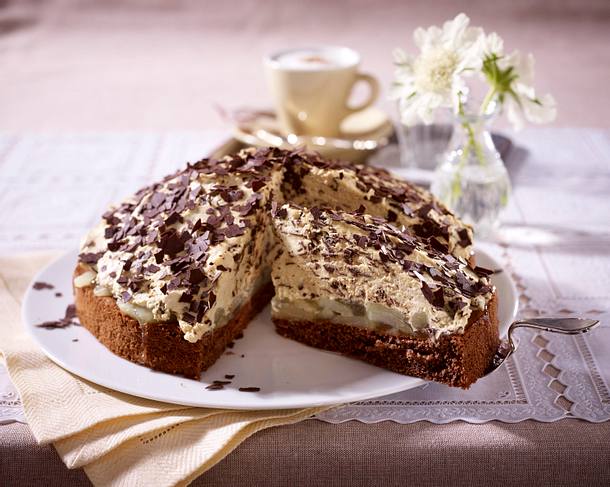 Birnen Cappuccinotorte Rezept Lecker