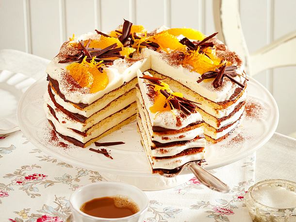 Orangen Sahne Torte Rezept Lecker