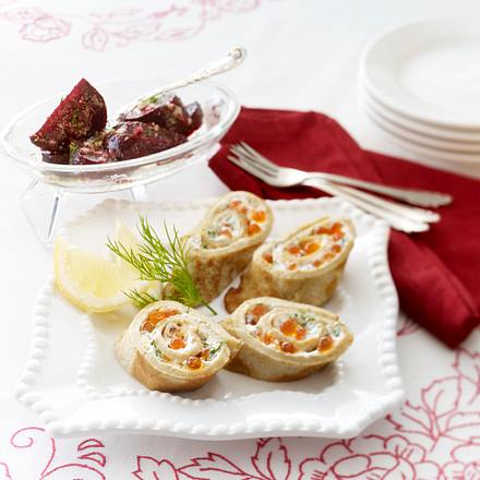 „Bliny Romanow“ mit Roter Bete Rezept „Bliny Romanow“ mit Roter Bete Rezept