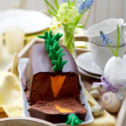 „Möhrchenterrine“ à la Mousse au Chocolat Rezept