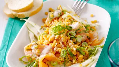 20-Minuten-Linsensalat mit Lachs Rezept - Foto: LECKER @ Bauer Media Group
