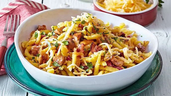 20-Minuten-Schinken-Käsespätzle Rezept - Foto: LECKER @ Bauer Media Group 20-Minuten-Schinken-Käsespätzle Rezept - Foto: LECKER @ Bauer Media Group