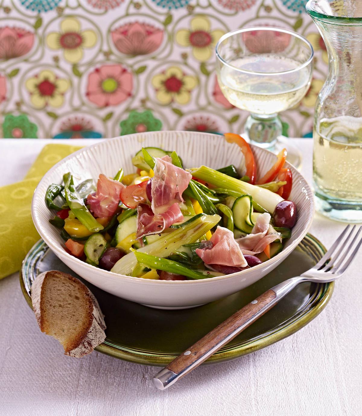 20-Minuten-Sommersalat mit Schinken Rezept