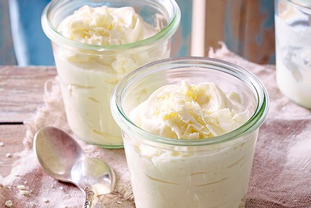 5-Zutaten-Wunder: Weißer Schokopudding Rezept