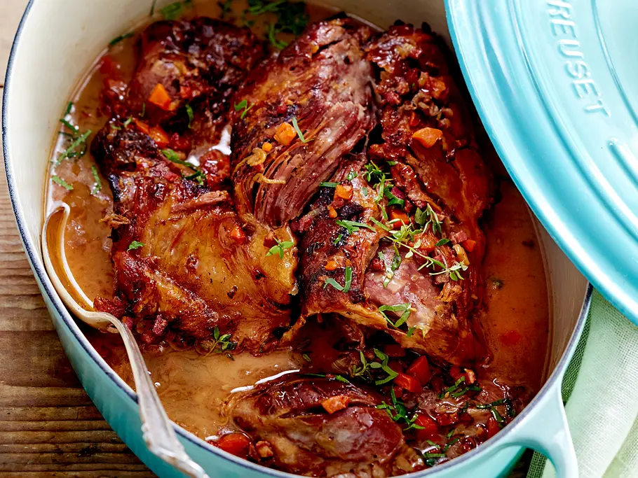 6-Stunden Lammkeule Rezept