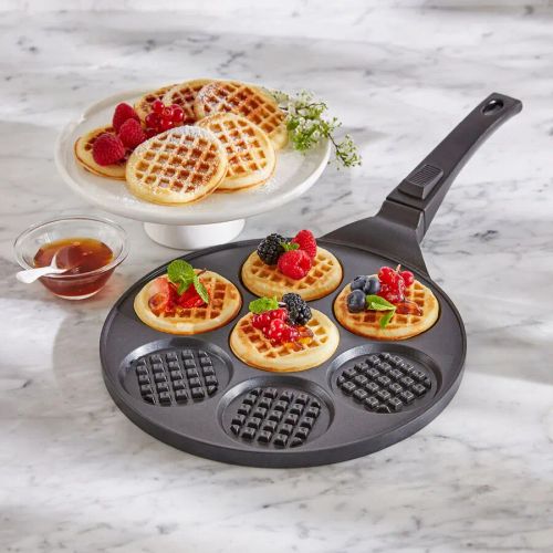 Nordic Ware Mulden-Pfanne für 7 kleine Pancakes, Blinis oder Waffeln