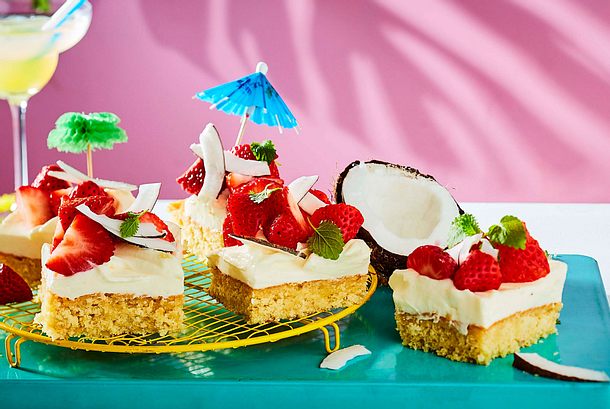 Ay-aya-ya! „Coco Jambo“-Schnitten Rezept Ay-aya-ya! „Coco Jambo“-Schnitten Rezept