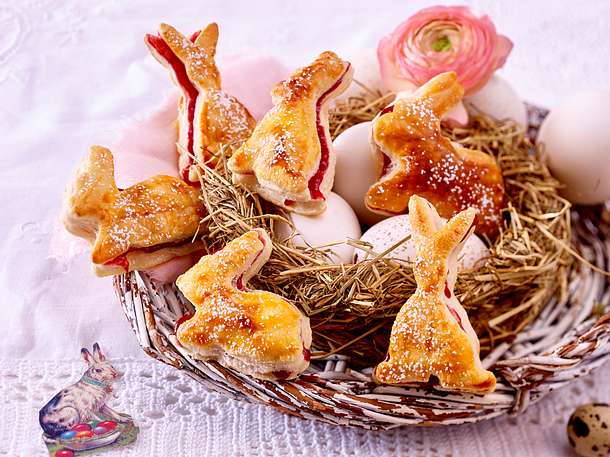 Blätterteig-Häschen Rezept Blätterteig-Häschen Rezept