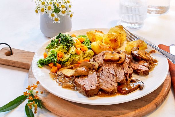 Buergermeisterstueck mit Steinpilzen Rezept