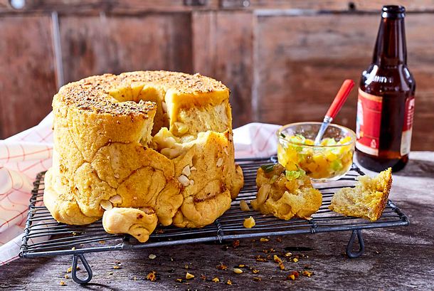 Curry-Ciabatta als Zupfbrot Rezept