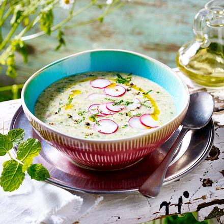 Radieschen-Minz-Suppe Rezept