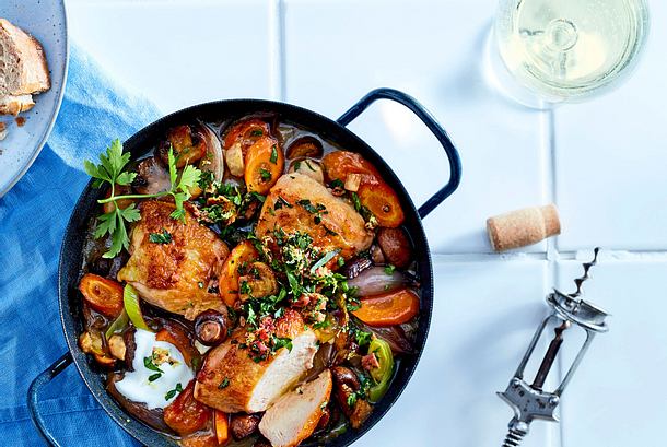 Ofenhühnchen mit Schwips Rezept Ofenhühnchen mit Schwips Rezept