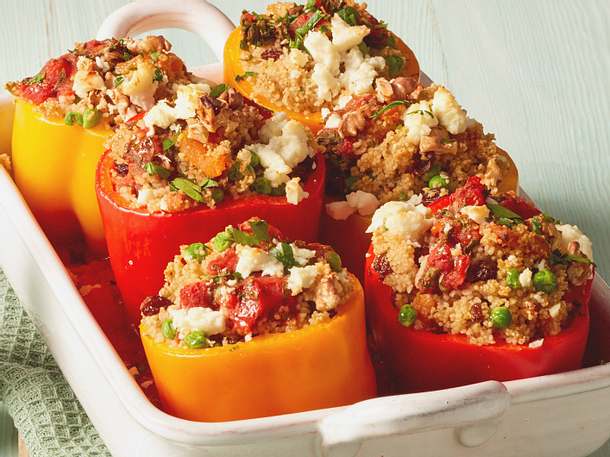 Orientalisch gefüllte Paprika Rezept Orientalisch gefüllte Paprika Rezept
